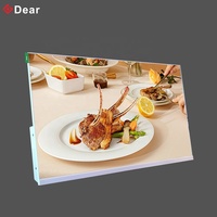 Livraison rapide Lcd Table lecteur magasin de détail affichage publicité boîte lumière centre commercial Restaurants écran de Menu numérique