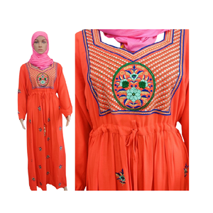Summer Middle East Puls Size Muslim Robe Women's 2024 New <b>Printed</b> Fashion Half Sleeve Abaya <b>Islamic</b> Kaftan Muslim Dresses - Product Image 1