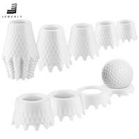 Balles de golf fantaisie en plastique pour entraînement de swing, multi-tailles, assorties, durables, blanches, avec logo personnalisé, pour bouteilles de bière