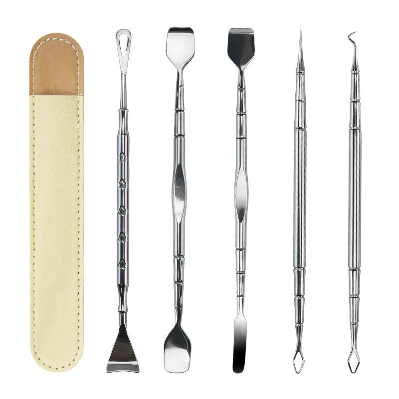 Stainless Steel Pimple Acne Extractor Tool with Acne Treatment for Face ...