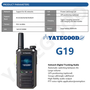 Yatewood G19 Walkie Talkie genggam portabel, interkom siaga panjang dengan batas tanpa jarak 4G 5G mendukung lebih dari 5000KM Covera - Product Image 4