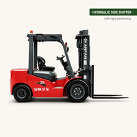 Chariot élévateur électrique contrepoids ergonomique à batterie lithium, 3 tonnes, petit rayon de braquage, pour manutention de palettes en entrepôt, avec poste de conduite assis - Vente en gros