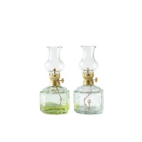Lampe à huile en verre de style européen, fourniture d'usine, éclairage décoratif de haute qualité, lampe de table, lampe à kérosène
