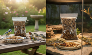 Vers de farine riches en protéines, nourriture pour animaux de compagnie pour chats et hamsters, santé des articulations, protéines naturelles, aliment de base - Product Image 3