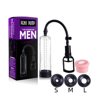 Produit sexuel masculin, pompe à vide manuelle pour l'agrandissement du pénis, masturbateur pour hommes