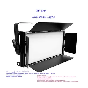 YS-480-WA מתכוונן בין 3200K ל-5600K פנל לד דו-צבעוני פנל LED אורות וידאו לסטודיו לטלוויזיה