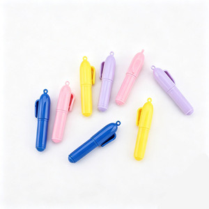 Stylo bille publicitaire personnalisé avec logo, mini capsule macaron, multicolore, pour voyage, hôtel, promotion - Product Image 3
