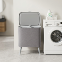 Cesto de Roupa Suja Dobrável Ecológico de Grande Capacidade com Forro Removível e Destacável para Atacado