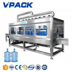 Máquina automática de engarrafamento de água potável 300BPH 1200BPH 20L para galões