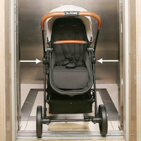 Ensemble poussette et siège auto 4-en-1 Morething Twin Baby en lin, pliage à une touche, ceinture de sécurité 5 points, cadre en aluminium, 22 kg, 0-3 ans, PU