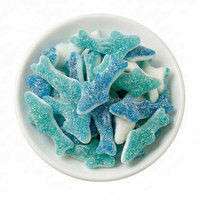 Wholesale Bulk Sour Sweet Shark Shape Jelly Gummy Candy Exotic Fruit Flavored Sugar-Free Soft Candies for Kids