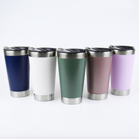 2026 Mug Cangkir Bir Dingin Tahan Lama dengan Logo Kustom, Dinding Ganda Vakum Termo, Baja Tahan Karat 18/8, Dilengkapi Pembuka Botol