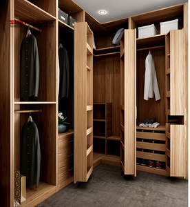 Luxury wooden tatami bed with wardrobe and study table design - Product Image 4