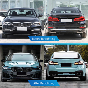 Nuevo Kit de Actualización de Parachoques Delantero/Trasero para BMW Serie 5 M5 G30 2018-2020 con Luces Antiniebla - Instalación con Tornillos, Ajuste Universal - Product Image 2