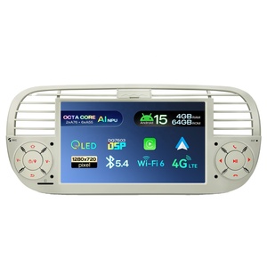 ระบบนำทางสเตอริโอในรถยนต์ Android 15 ขนาด 7 นิ้ว สำหรับ Fiat 500 ปี 2007-2015 หน่วยความจำ 4+64GB AI NPU หน้าจอ QLED พร้อม DSP ช่องสัญญาณไฟเบอร์ออปติก บลูทูธ 5.4 - Product Image 1