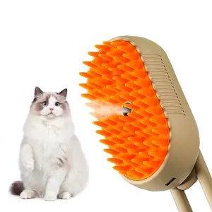 Pet Grooming Products Portable 3 In 1 Cat Massage Comb Pet Hair Removal Spray Brush