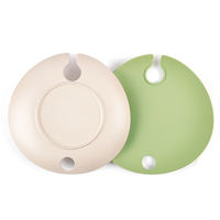 Assiettes à apéritif pour cocktails avec porte-verre à vin, ensemble de vaisselle en plastique pour mariages et fêtes, fabriqué en mélamine et fibre de bambou
