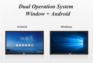 65/75/86/100/110 pulgadas dedo pantalla multitáctil pantalla LCD inteligente conferencia electrónica Digital interactiva pizarra blanca inteligente - Product Image 4