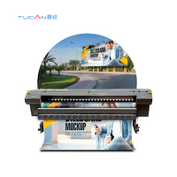 Plotter solvente completamente automático, vinilo, pancarta exterior, máquina de impresión de poliéster Konica 512 cabezal de impresión