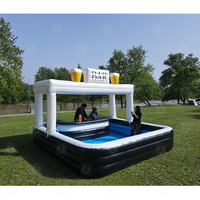 Bar de piscine gonflable portable été événement extérieur arrière-cour fête sauter Pub piscine barre d'eau gonflable à vendre