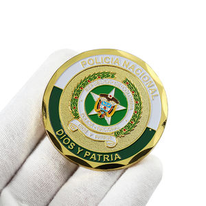 制造商定制3D和2D金属标志锌合金压铸钻石镶边软珐琅金属升华纪念品硬币 - Product Image 4