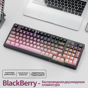 <span class=keywords><strong>Clavier</strong></span> russe sans fil <span class=keywords><strong>Bluetooth</strong></span> double mode, touches PBT, <span class=keywords><strong>clavier</strong></span> de jeu russe - Product Image 5