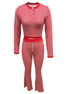 วิวิบลุค Z0205ST ชุดสูทวันวาเลนไทน์สำหรับผู้หญิง เสื้อครอป กางเกงขายาว ชุดลำลองสองชิ้น - Product Image 5