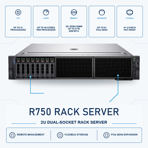 Système quasi R750 8*2.5 SAS/SATA/NVMe sans CPU/mémoire DDR4/disque dur/carte RAID/lecteur optique/tout les processeurs compatibles/fente X8PCI - Product Image 1