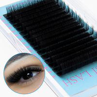 Extensions de cils ESSI LASH noir mat intense, en velours imitation vison, plateaux de cils en gros, fournitures d'extensions de cils individuels