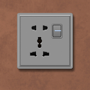 LX Panneau de prises multifonctionnel en plastique ultra-mince gris standard britannique 86 <span class=keywords><strong>Interrupteur</strong></span> mural électrique vintage <span class=keywords><strong>avec</strong></span> intégration USB - Product Image 6