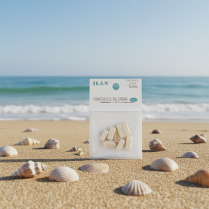 Perline di conchiglia Ilan 7x15mm a forma di barra per creazione di gioielli fai da te, 8 pezzi - Product Image 2