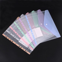 Organizador de Bolsillo, Bolsa para Documentos, Archivador Expandible, Sobres de Plástico, Carpetas con 11 Anillos para Archivador