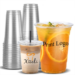 <span class=keywords><strong>Verre</strong></span> à <span class=keywords><strong>cocktail</strong></span> en <span class=keywords><strong>plastique</strong></span> de marque Xueli pour boissons Impression de logo personnalisé transparent Options multiples de volume Parfait pour les cafés traiteur - Product Image 2