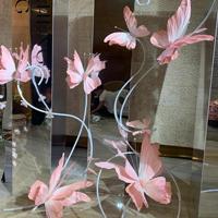 Papillon géant en papier réaliste autoportant, fleur artificielle décorative pour mariage, fête et rentrée scolaire, idéal pour vitrine