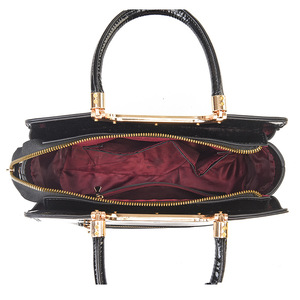 กระเป๋าสะพายไหล่แฟชั่นคลาสสิกสำหรับผู้หญิงกระเป๋าสะพายพาดลำตัวหนังมันวาวกระเป๋าถือลายหนังจระเข้หรูหราขนาดใหญ่ - Product Image 4