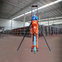 Modèle 100 Petite plate-forme de forage DTH pour le forage d'arbre incliné dans la mine de charbon 220V Composants de noyau de moteur de pompe de soutien fort