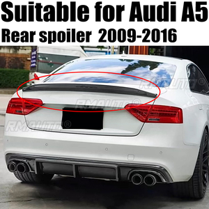ปีกสปอยเลอร์ท้ายรถคาร์บอนไฟเบอร์สำหรับรถ Audi A5 Sline S5 Coupe 2009-2016ไม่ใช่สำหรับ RS5ท้ายรถด้านหลังบูตขอบปีกสปอยเลอร์ - Product Image 1