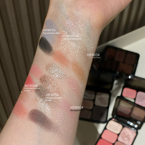 Paleta <span class=keywords><strong>de</strong></span> Sombras <span class=keywords><strong>de</strong></span> Ojos en Polvo <span class=keywords><strong>de</strong></span> 5 Colores, Marca Privada, Bestseller, Acabados Mate y Brillantes Intensos, Cruelty Free, Alta Pigmentación - Product Image 3