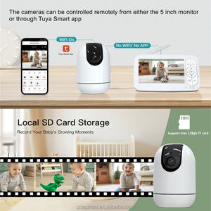 4K 2K 1080P WiFi Tuya Baby Monitor modalità VOX piangendo allarme Video registrazione elettronica Baby Cam HD Babyfoon con fotocamera e app - Product Image 2