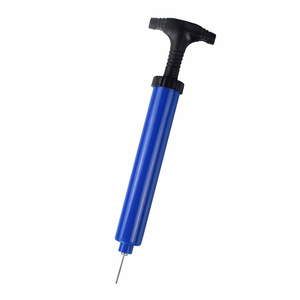 Mini Bomba de Aire Manual Portátil de Plástico Azul de 240 mm para Balones de Baloncesto y Fútbol - Product Image 1