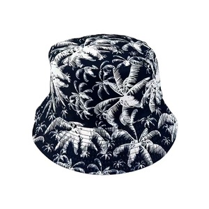 Nueva moda impresa palma de coco doble cara reversible cubo sombrero verano <span class=keywords><strong>playa</strong></span> <span class=keywords><strong>pescador</strong></span> gorra cubo sombrero - Product Image 5