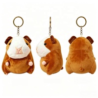 Porte-clés en peluche cochon d'Inde mignon, doux et moelleux, animaux en peluche, fabricant de jouets en peluche personnalisés en gros, cadeaux pour enfants