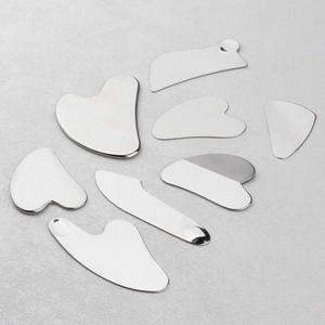 2025 High Quality Facial Scraping Plate SPA Board Facial Stainless Steel Body Gua Sha <b>Set</b> - Product Image 4