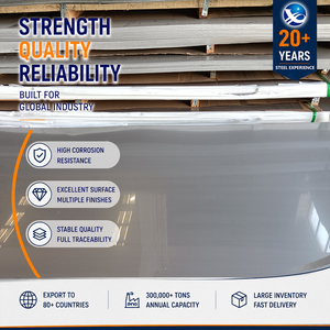 Factory Direct ISO Certified 301 304 Hairline Cold Rolled 0.8mm 1250mm EN 10088 Stainless Steel Sheet - Product Image 1
