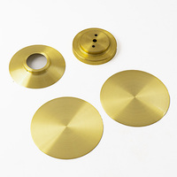 Fabricant de plaques de plafond décoratives en laiton OEM, usinées avec précision par rotation métallique