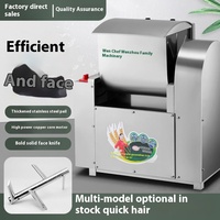 Mélangeur à pâte commercial Wenchu entièrement automatique à commande numérique, bol de 15 L, type 25/50, en acier inoxydable, machine à pétrir la farine