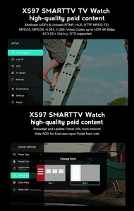 Boîtier TV Android XS97 ATV GEN2 4K HDR H618 2 Go/16 Go WiFi 2,4 G/5 G IPTV avec télécommande vocale pour streaming - Product Image 3