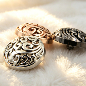 High Polished Gold Finish Round Zinc Alloy <b>Buttons</b> Custom Embossed Engraved Brass Shank <b>Buttons</b> for Metal Craft Ornament - Product Image 1