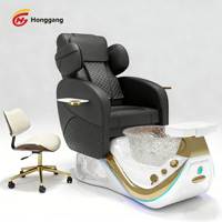 Fauteuil de Pédicure SPA Moderne Haut de Gamme Professionnel avec Massage pour Manucure et Soins des Pieds, Idéal pour Salon de Manucure