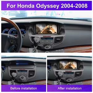 Henmall เครื่องเสียงรถยนต์2Din วิทยุสเตอริโอ10.1 "เครื่องเล่นดีวีดีหน้าจอใหญ่ชุดติดขอบแต่งแผงหน้าปัดสำหรับ Honda Odyssey 2004-2008 - Product Image 6